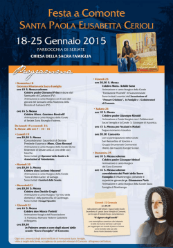 Festa a Comonte SANTA PAOLA ELISABETTA CERIOLI 18-25