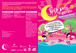Programma - La Notte Rosa dei Bambini