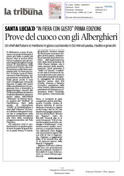 In Fiera con Gusto prima edizione. Prove del