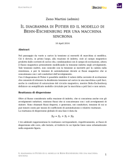IL DIAGRAMMA DI POTIER ED IL MODELLO DI BEHN