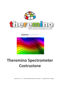Theremino Spectrometer Costruzione