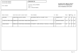 SSEE008138 ELENCO DEI LIBRI DI TESTO ADOTTATI O