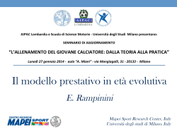 Ermanno Rampinini - Università degli Studi di Milano