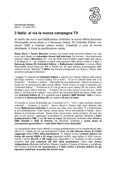 Comunicato Stampa - Milano, 10 Aprile 2014