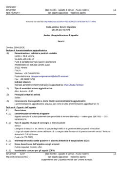 Italia-Verona: Servizi di pulizia