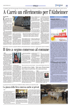 Il tiro a segno concesso al comune
