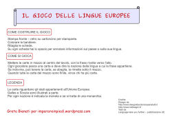 Il gioco delle lingue europee &ndash; Imparare in piedi