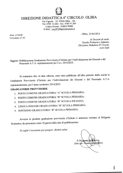 DIREZIONE DIDATTI 4&deg; CIRCOLO OLBIA