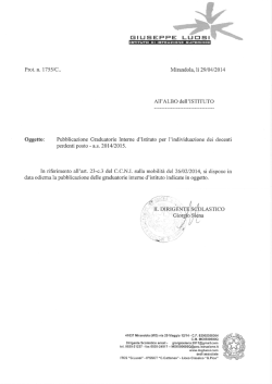 graduatorie interne istituto a.s. 2014 2015