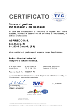 Certificato TUV