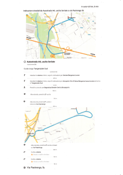 Indicazioni stradali da Auostrada A4, us