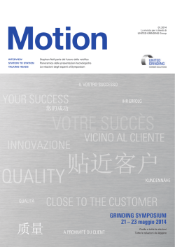 GRINDING SYMPOSIUM 21 &ndash; 23 maggio 2014