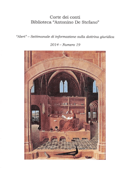 Alert - n. 19/2014 - Biblioteca della corte dei conti