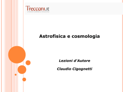 Astrofisica e cosmologia (materiale per la LIM)
