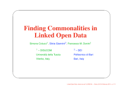 Finding Commonalities in Linked Open Data