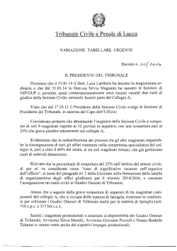 Tribunale Civile e Penale di Lucca