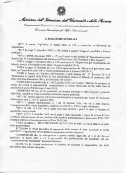 IL DIRETTORE GENERALE