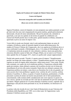Signora Presidente, onorevoli deputati, mi sono