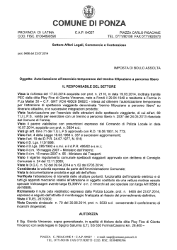 Autorizzazione trenino