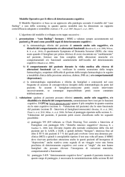 Istruzioni - Le Demenze in Medicina Generale