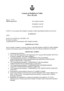 Convocazione Consiglio Comunale del 02.09.2014 (76 kB)