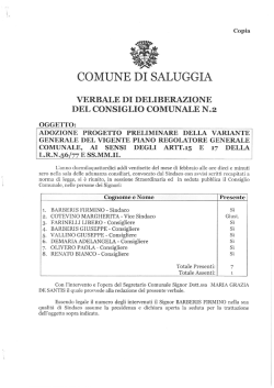Clicca qui per la delibera di adozione del progetto preliminare