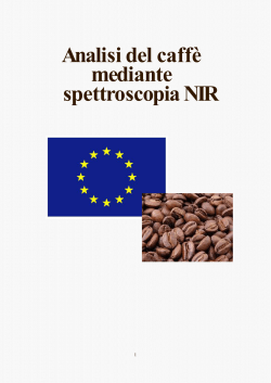 Analisi del caffè mediante spettroscopia NIR