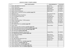 Sezione Sport e tempo libero ottobre 2014