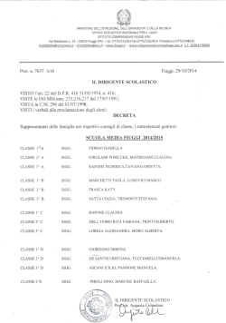 Decreto nomina consiglio di classe, interclasse, intersezione 2104