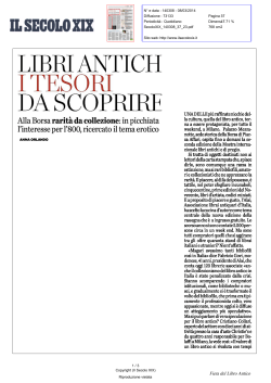 LIBRI ELSOP - Mostra Libri antichi e di pregio a Milano