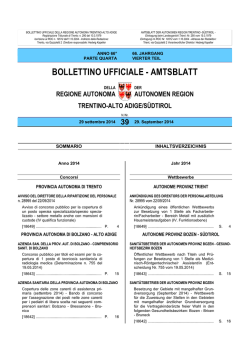 Bollettino n. 39 del 29 settembre 2014