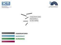 I programmi pilota con Hpv - Osservatorio Nazionale Screening