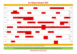 Der Dädalus Kalender 2015