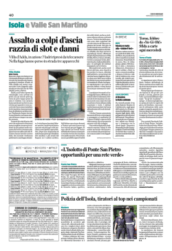 Isolotto di Ponte S. Pietro nella "rete verde"