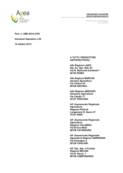 Istruzioni operative n. 30 del 14 ottobre 2014