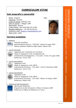 Vedi curriculum pdf - Ordine degli Ingegneri Provincia di Savona