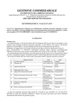 Determinazione n. 10 del 23_01_2014