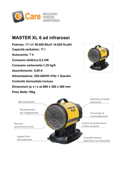 MASTER XL 6 ad infrarossi