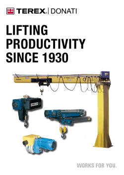 LIFTING PRODUCTIVITY SINCE 1930