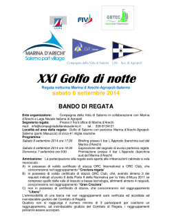 XXI Golfo di notte - Compagnia Della Vela Salerno
