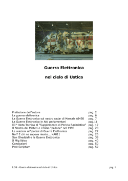 Guerra Elettronica nel cielo di Ustica