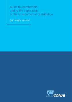 Guide to membership and to the application of the