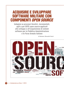 acquisire e sviluppare software militare con componenti open source