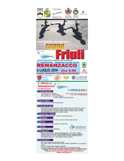 Programma - Coppa Friuli