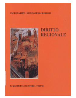 DIRITTO REGIONAL - Consiglio Regionale Veneto