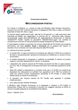 incontro al Ministero dello Sviluppo Economico