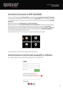 Istruzioni Accesso Wi-Fi
