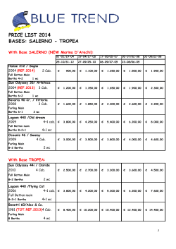 Copia di BLUE TREND Price List 2014