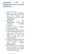 ISTRUZIONI PER LA CONNESSIONE WI