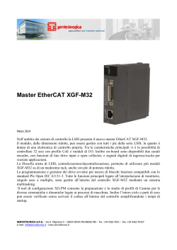 LSIS: Sistema di Controllo Master Ethercat XGF-M32